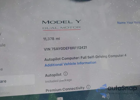 2024 Tesla Model Y Performance Dual Motor All-Wheel Drive from USA, damaged, VIN 7SAYGDEF6RF112421